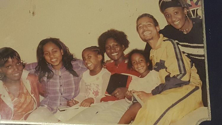 From left - Ammara, Chengeto, Queen Mashie, the late Chiedza, the late Andy and Andy’s widow Nadine